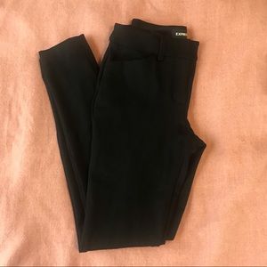 Express Skinny Mid-Rise Black Dress Pants